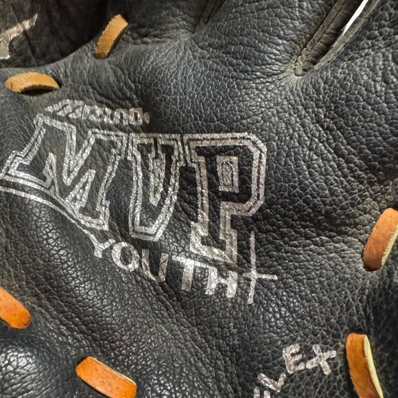 Mizuno Youth MVP Flex Bridge Baseball Glove 11.5" Black Brown Leather RHT - Picture 6 of 8